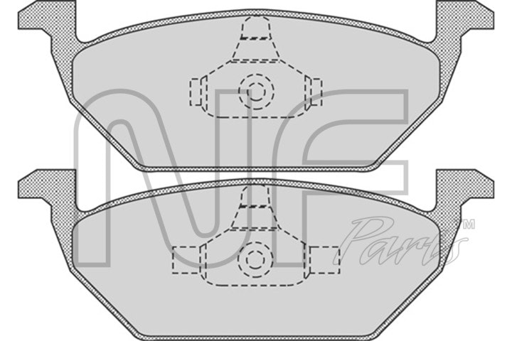 NF PARTS Комплект тормозных колодок, дисковый тормоз NF0008591